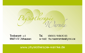 Logo der Firma Physio- und Sporttherapie Warnke aus Mühlhausen