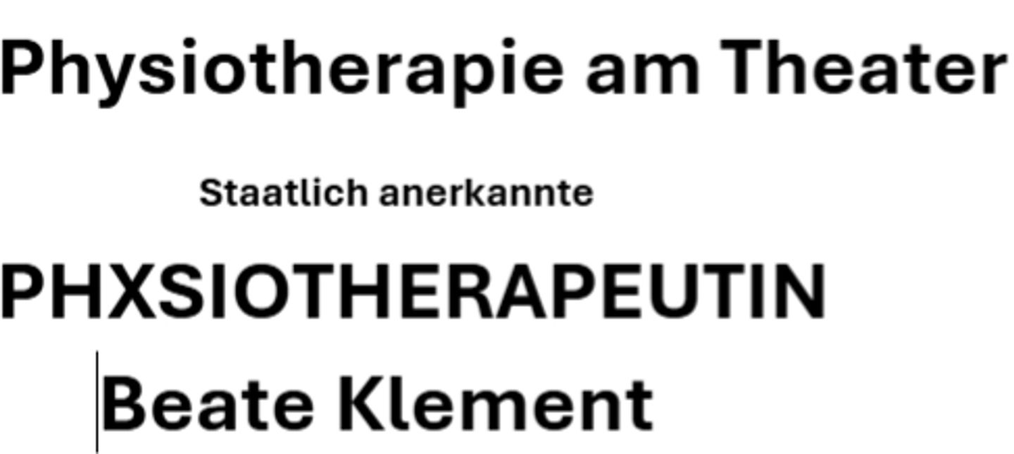 Logo der Firma Physiotherapie am Theater Beate Klement aus Augsburg
