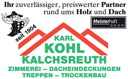 Logo der Firma Holzbau Karl Kohl Kalchsreuth GmbH&Co.KG aus Edelsfeld