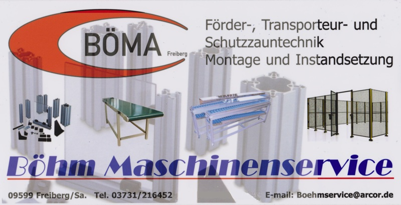 Logo der Firma BÖMA, Böhm Maschinenservice aus Freiberg