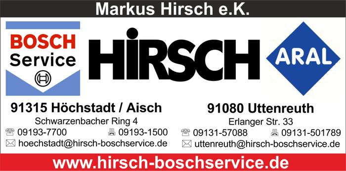 Logo der Firma Markus Hirsch e.K. - Bosch Service / ARAL Tankstelle Uttenreuth aus Uttenreuth