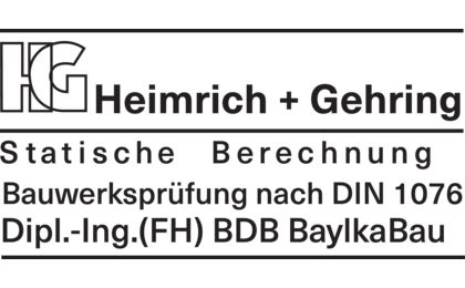 Logo der Firma Heimrich + Gehring Statische Berechnung u. Tragwerksplanung aus Coburg