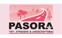 Logo der Firma PASORA GmbH Tief-, Strassen- & Landschaftsbau aus Hoyerswerda