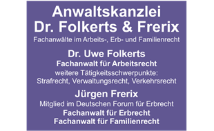 Logo der Firma Anwaltskanzlei Dr. Folkerts & Frerix aus Wesel