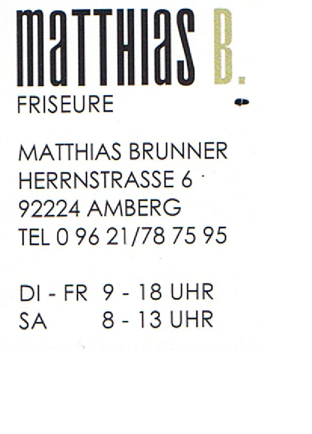 Logo der Firma Matthias B. Friseure aus Amberg