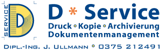 Logo der Firma D-Service Druck-Kopie-Archivierung aus Zwickau