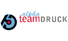 Logo der Firma Alpha-Teamdruck GmbH aus München