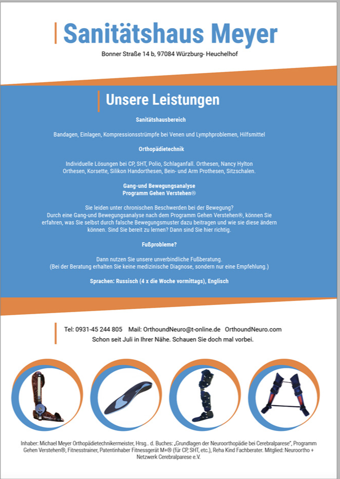 Logo der Firma Sanitätshaus Orthopädietechnik Meyer aus Würzburg