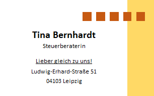 Logo der Firma Steuerberaterin Tina Bernhardt aus Leipzig