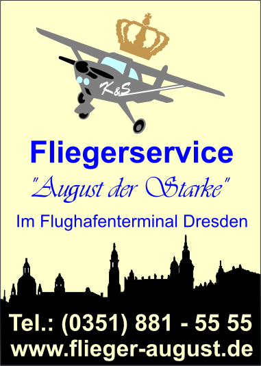 Logo der Firma Ralf Kruse & Thomas Seidel GbR Fliegerservice August der Starke aus Dresden