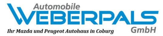 Logo der Firma Automobile Weberpals GmbH, Mazda, Peugeot aus Coburg