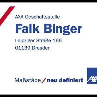 Logo der Firma AXA und DBV Versicherung Dresden Falk Binger aus Dresden
