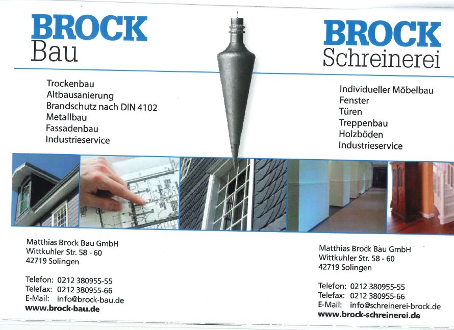 Logo der Firma Matthias Brock Schreinerei GmbH aus Solingen