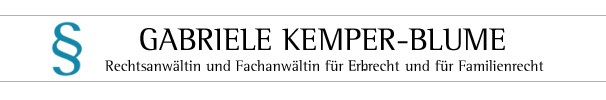 Logo der Firma Rechtsanwältin Gabriele Kemper-Blume aus Salzgitter