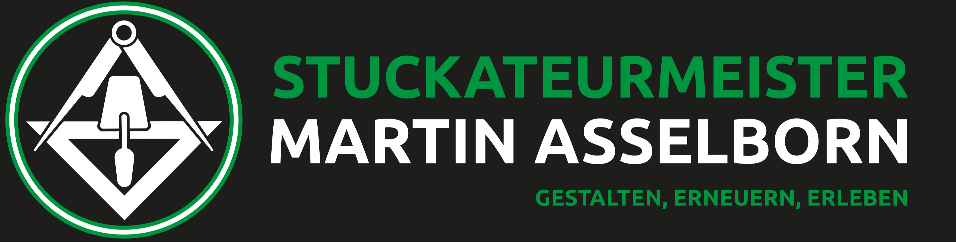 Logo der Firma Stuckateurmeister Martin Asselborn Gestalten, Erneuern ,Erleben aus Meßstetten