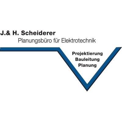 Logo der Firma J. & H. Scheiderer Planungsbüro für Elektrotechnik aus Schwabach