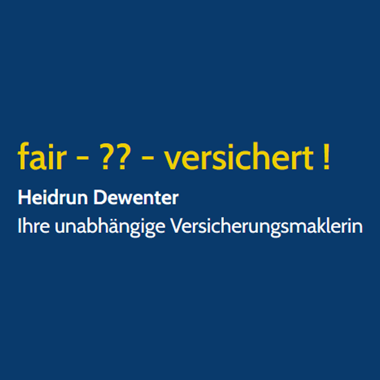 Logo der Firma fair - ?? - versichert ! Heidrun Dewenter aus Bodenfelde