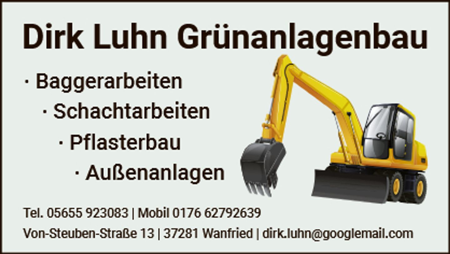 Logo der Firma Luhn Dirk Grünanlagenbau Pflasterbau aus Wanfried