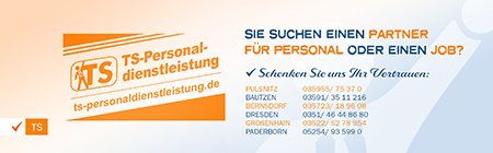 Logo der Firma TS-Personaldienstleistung GmbH aus Pulsnitz