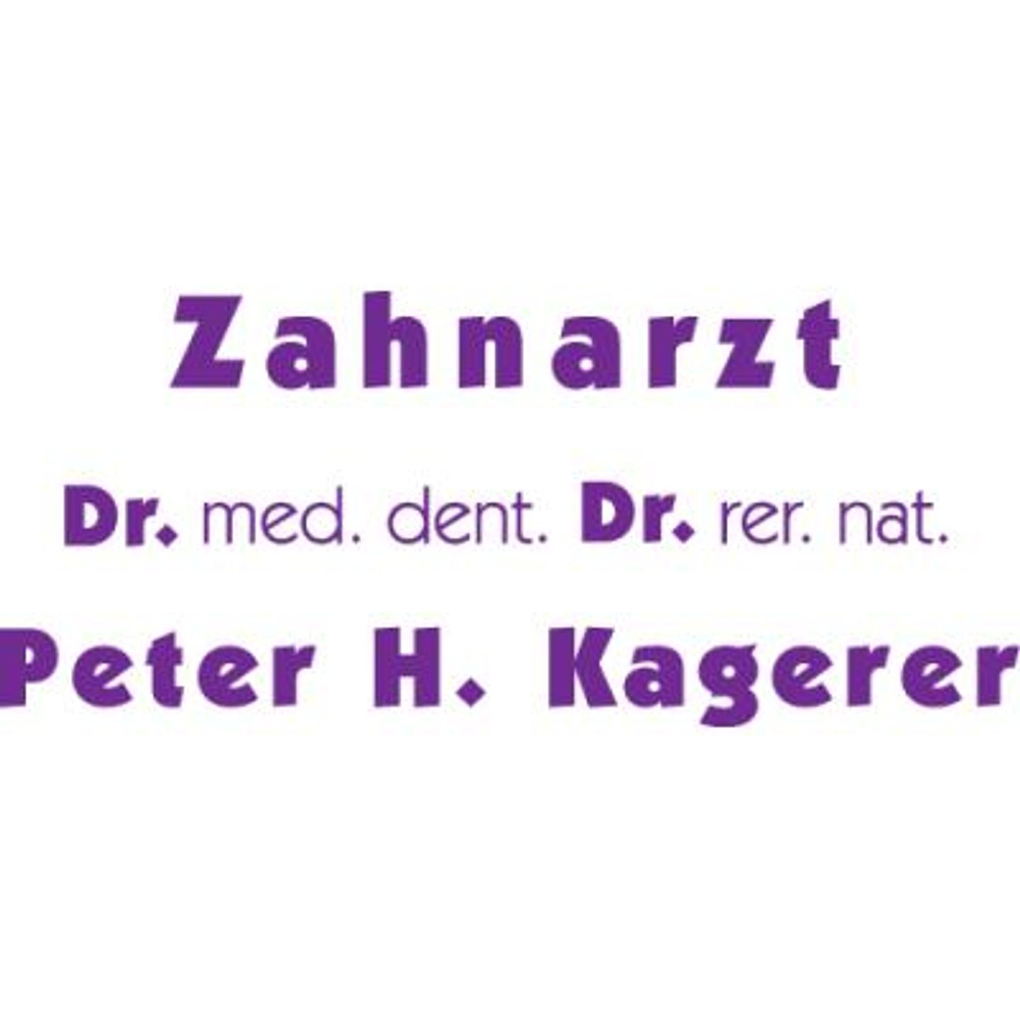Logo der Firma Kagerer Peter Dr.rer.nat. Zahnarzt aus Regensburg