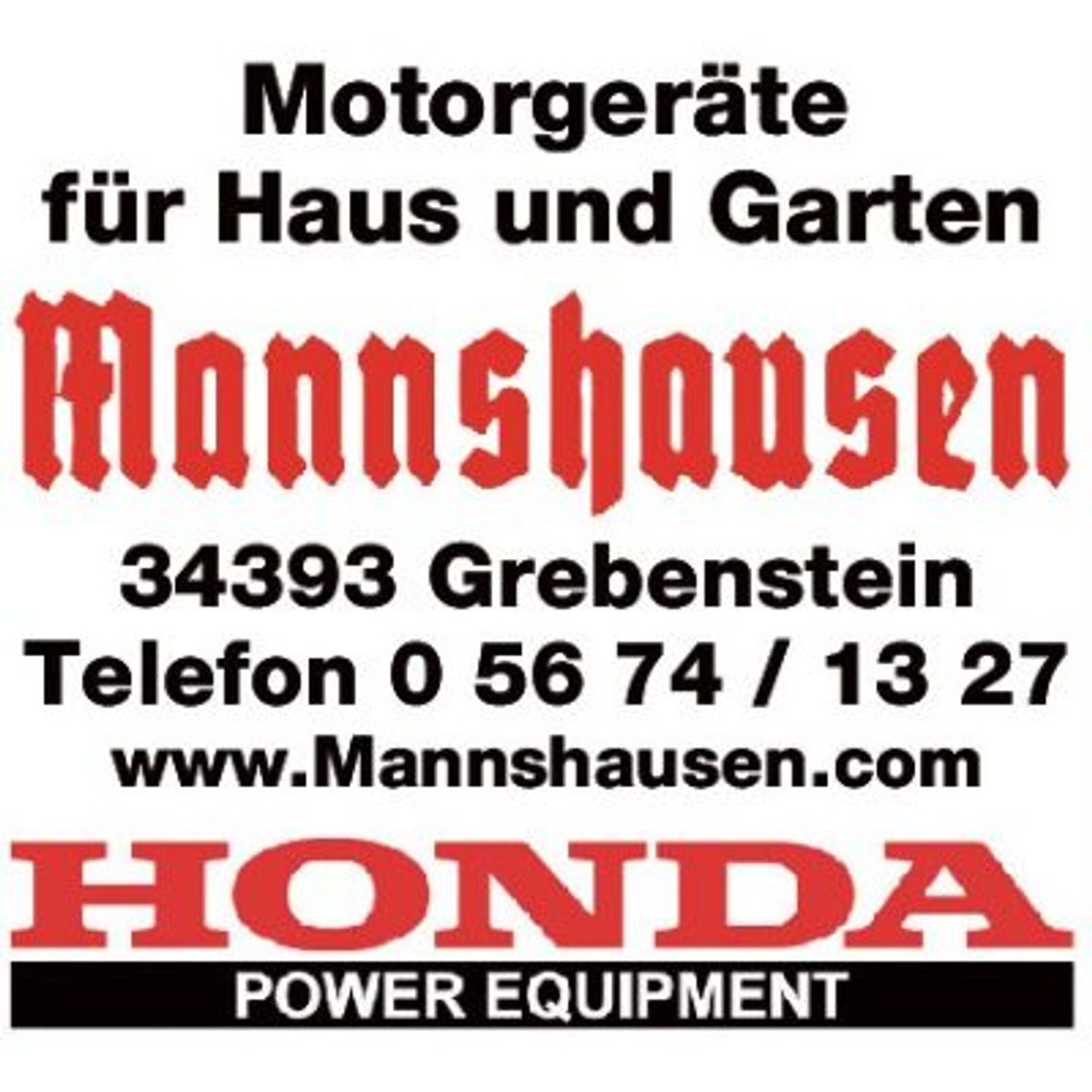 Logo der Firma Mannshausen Jürgen Gartenbedarf u. Geräte aus Grebenstein