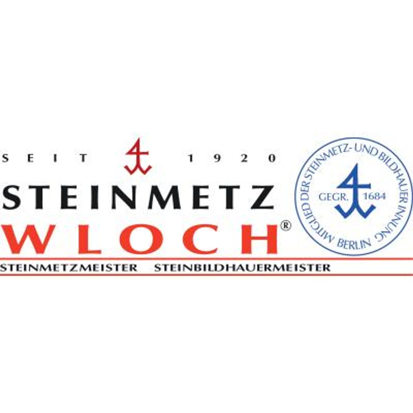 Logo der Firma STEINMETZ WLOCH® aus Berlin