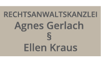 Logo der Firma Rechtsanwaltskanzlei Gerlach, Agnes & Kraus, Ellen aus Zwickau