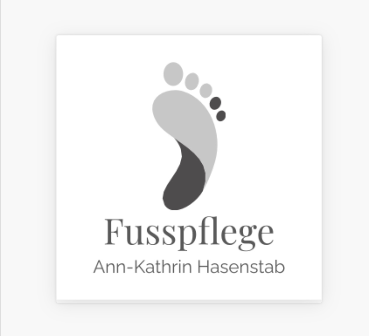 Logo der Firma Fusspflege Ann-Kathrin Hasenstab aus Eschau