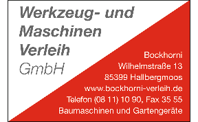 Logo der Firma Bockhorni Maschinenverleih GmbH aus Hallbergmoos