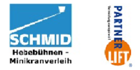 Logo der Firma SCHMIDHebebühnen-Minikranverleih-Arbeitsbühnen-Anhängerkränen-Teleskopstapler aus Landsberg am Lech