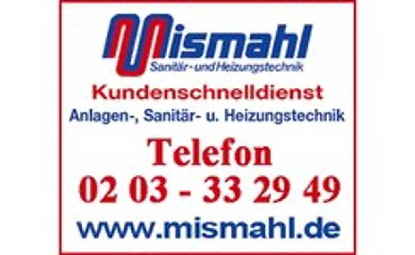 Logo der Firma Karlheinz Mismahl Sanitär-Heizungstechnik aus Duisburg