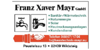 Logo der Firma Franz Xaver Mayr GmbH aus Wildsteig