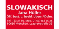 Logo der Firma Jana Höller - Übersetzerin und Dolmetscherin Slowakisch aus München