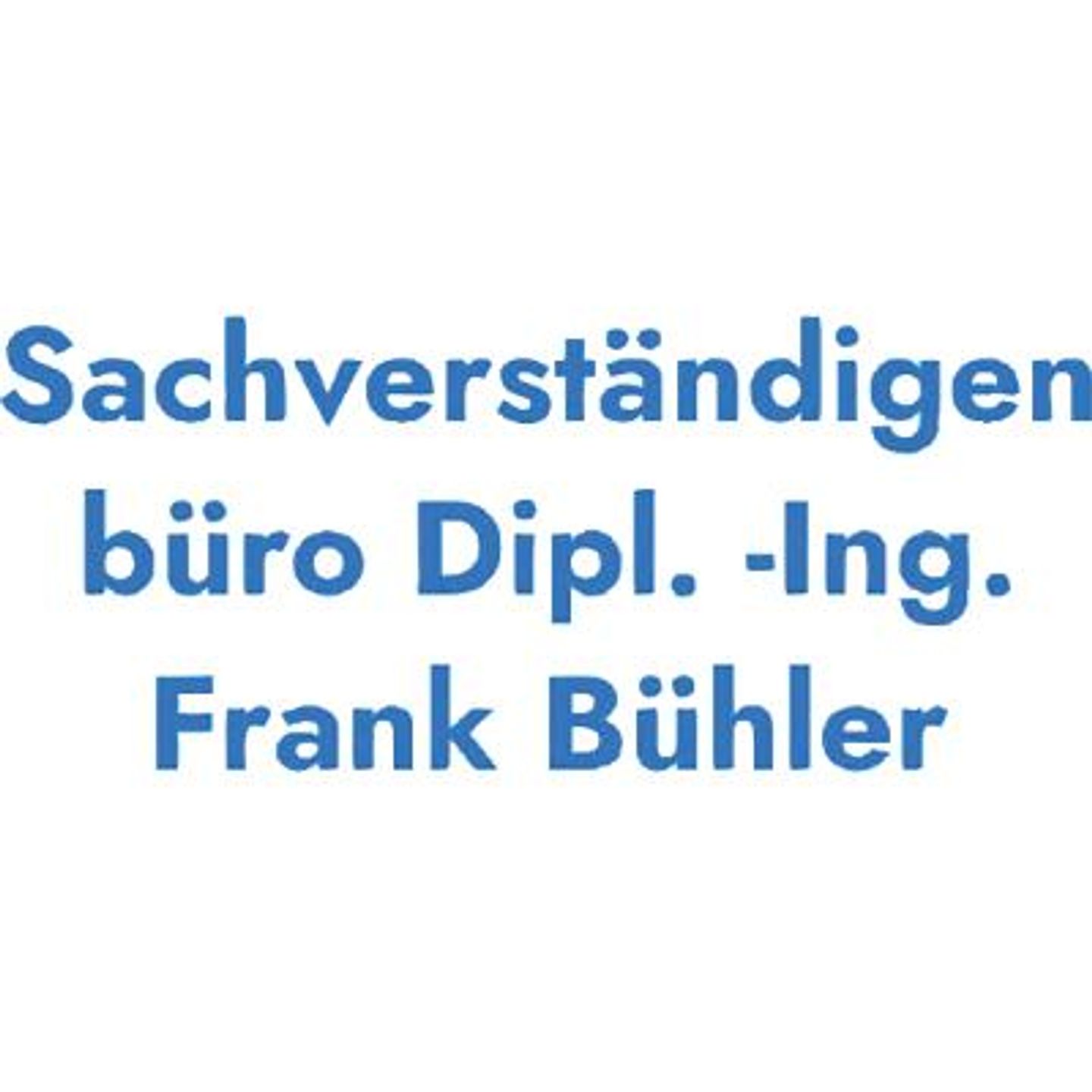 Logo der Firma Sachverständigenbüro Dipl.-Ing. Frank Bühler aus Mönchengladbach