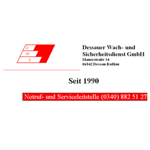 Logo der Firma Dessauer Wach-und Sicherheitsdienst GmbH aus Dessau-Roßlau