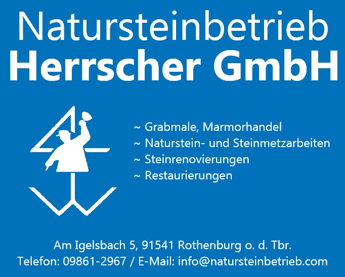 Logo der Firma Natursteinbetrieb Herrscher GmbH aus Rothenburg ob der Tauber
