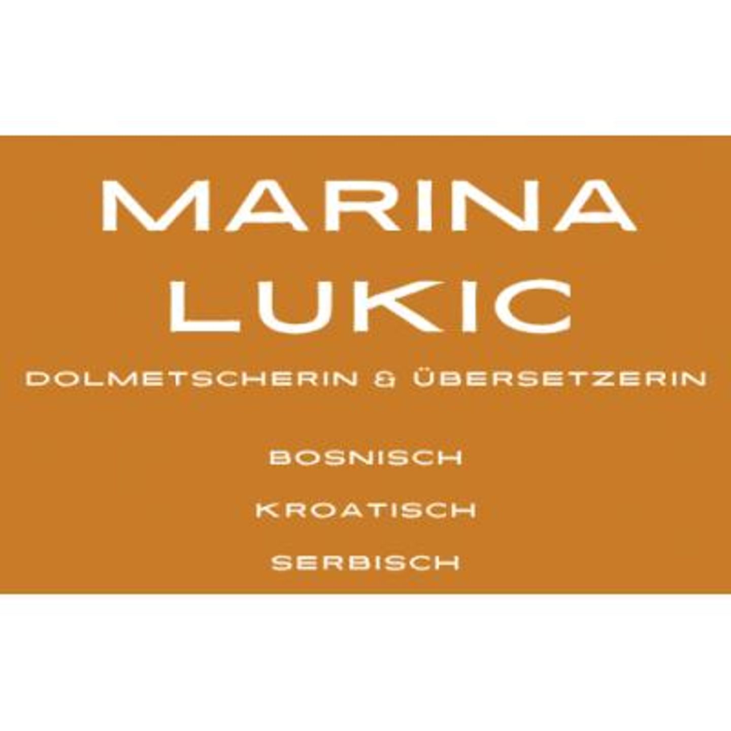 Logo der Firma Marina Lukic Dolmetscherin und Übersetzerin – Bosnisch/Kroatisch/Serbisch aus Düsseldorf