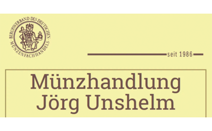 Logo der Firma Jörg Unshelm Münzhandlung aus Solingen