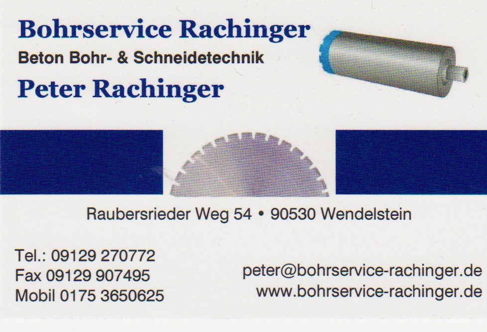 Logo der Firma Bohrservice Rachinger aus Wendelstein