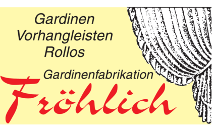 Logo der Firma Fröhlich GmbH, Gardinenfabrikation aus Vorbach