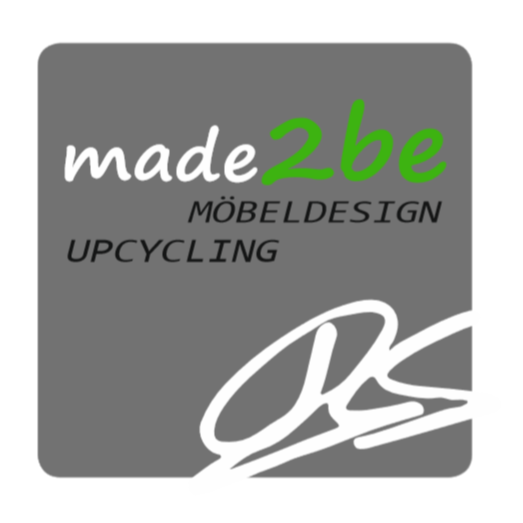 Logo der Firma Made2be - Upcycling Möbeldesign aus Buchen