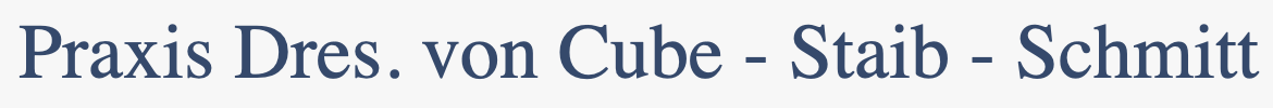 Logo der Firma Gemeinschaftspraxis von Cube - Staib - Schmitt aus Neuss