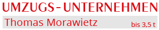 Logo der Firma Umzugs-Unternehmen Thomas Morawietz - bis 3,5 t aus Köthen (Anhalt)