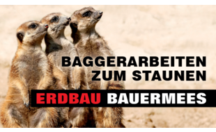 Logo der Firma BAUERMEES ERDBAU, Baggerarbeiten zum Staunen aus Thüngersheim