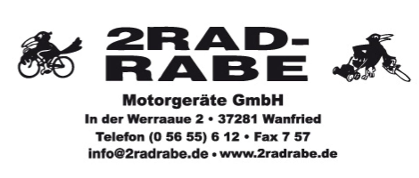 Logo der Firma 2-RAD-RABE Motorgeräte GmbH aus Wanfried