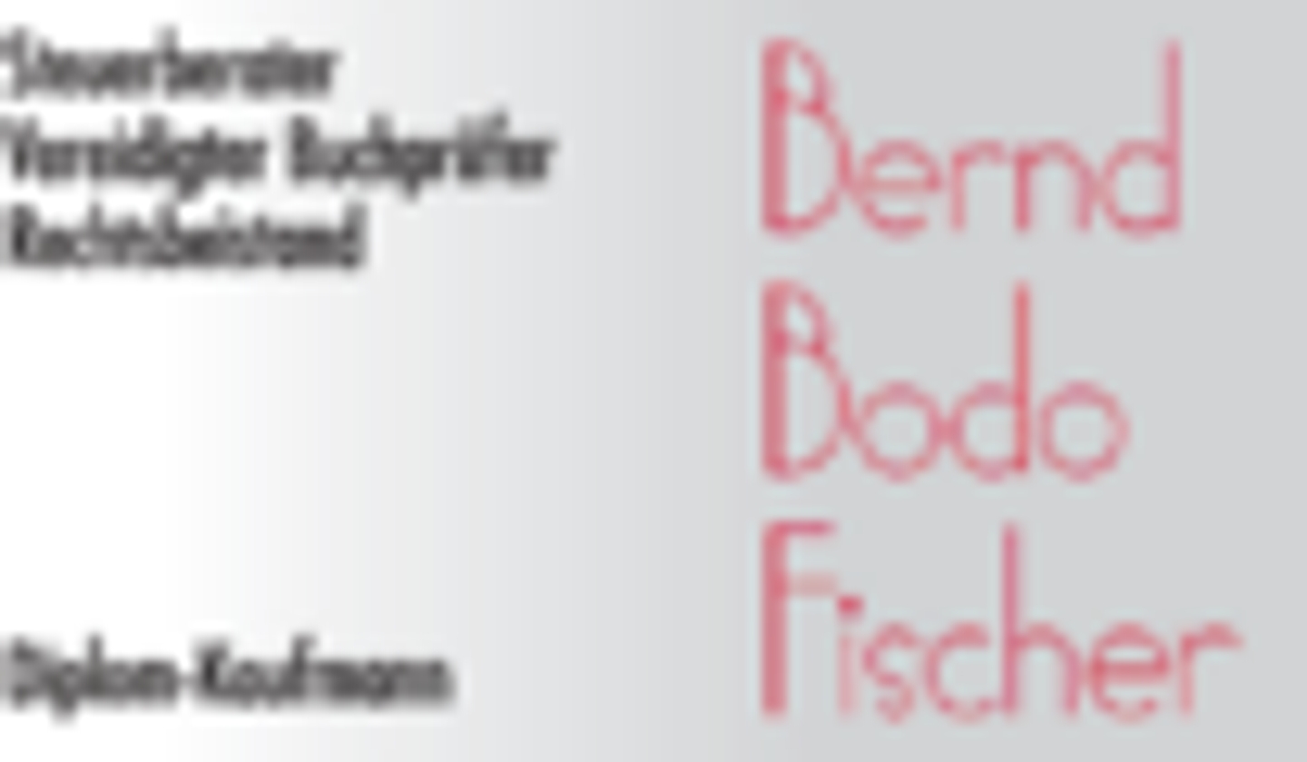 Logo der Firma Dipl.Kfm. Bernd-Bodo Fischer Vereidigter Buchprüfer Steuerberater-Rechtsbeistand aus Nürnberg