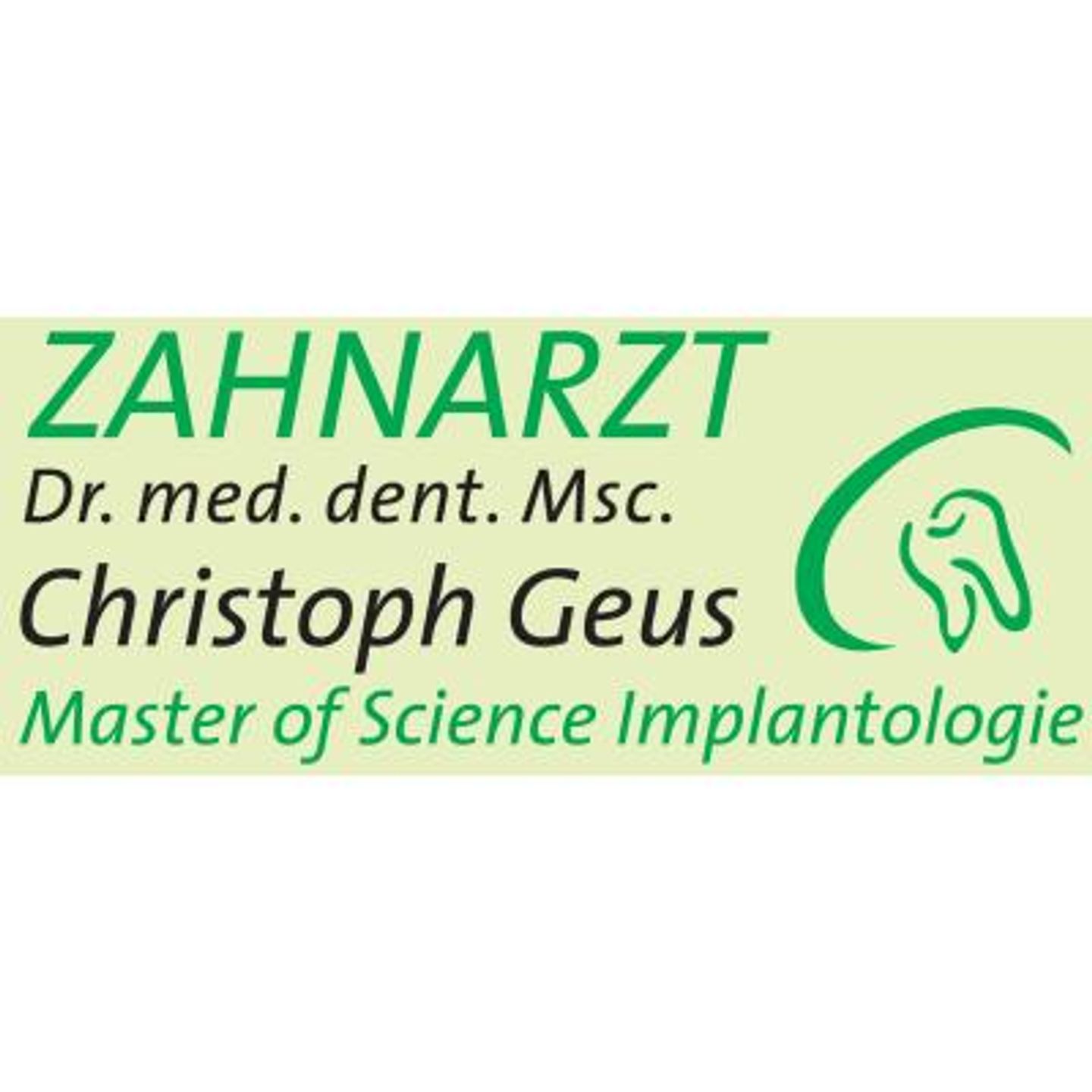 Logo der Firma Zahnarztpraxis Dr. Geus aus Hirschaid
