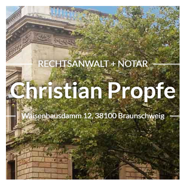Logo der Firma Christian Propfe Rechtsanwalt und Notar aus Braunschweig