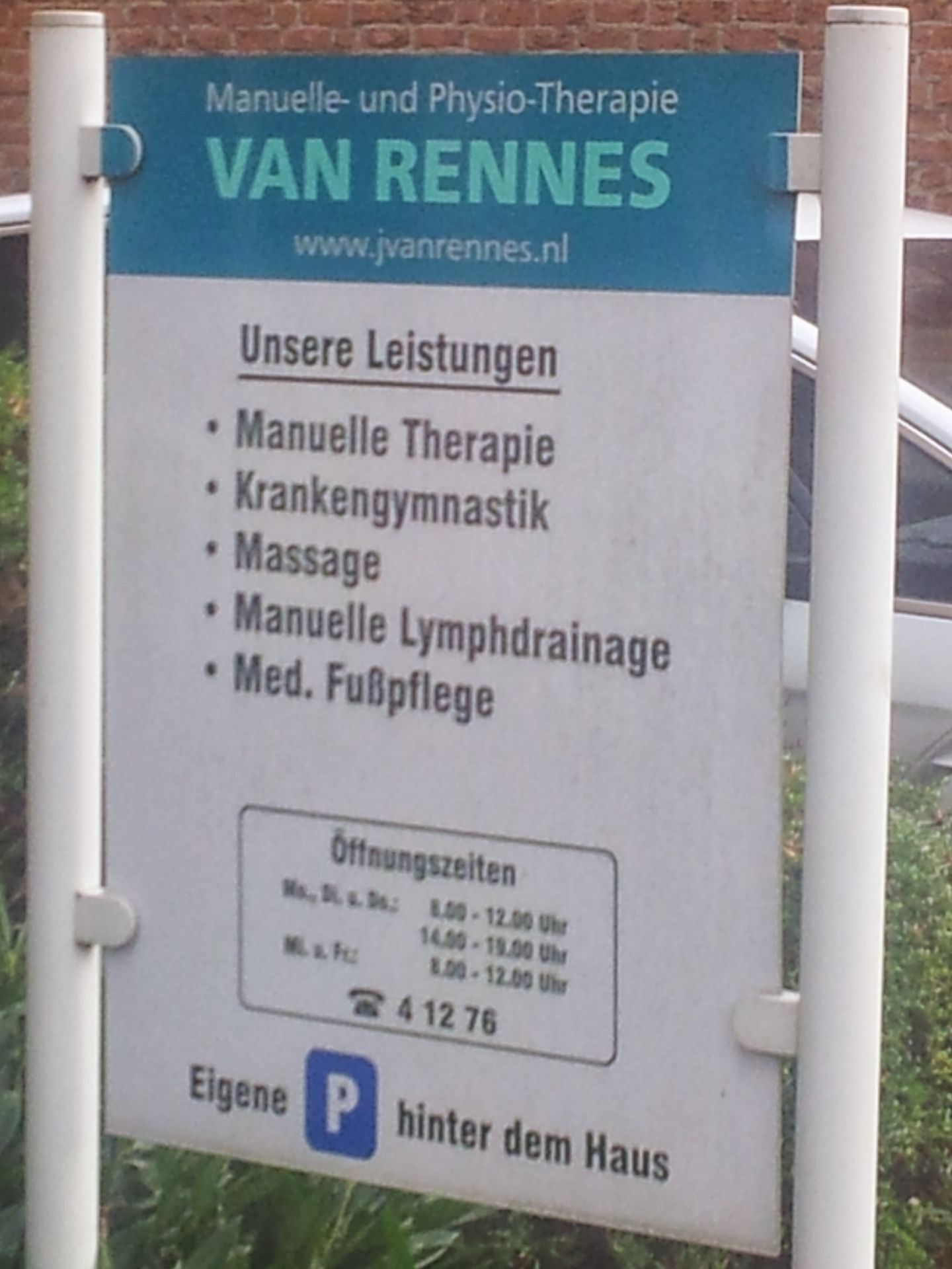 Logo der Firma van Rennes Manuelle- und Physiotherapie aus Goch