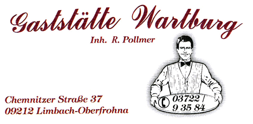 Logo der Firma Gaststätte Wartburg - Inhaber R. Pollmer aus Limbach-Oberfrohna